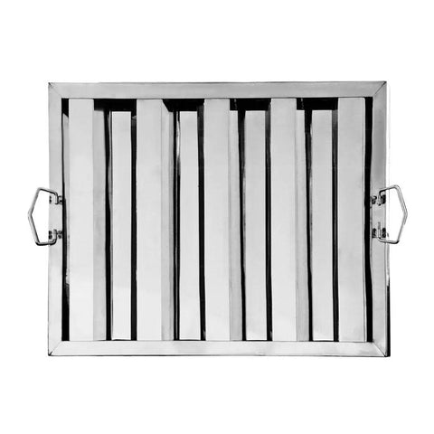 Beefy Pro Grade Hood Filter For Commercial Kitchens 20 Inch Wide 16 Inch High Stainless Steel 430 Welded Construction
