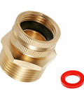 Lead Free Brass 3/4 GHT Female To 1 NPT Male Swivel Adapter For Hose To Pipe Fitting, brass fitting with gasket