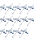 100 Piece Heavy Duty Drywall Anchors Kit With Toggle Bolts For Secure Wall Mounts One Eighth Inch Size displayed on white background