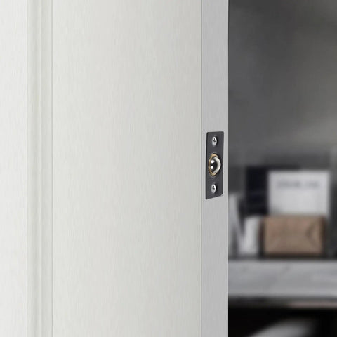 4 Sets Adjustable Ball Catch For Closet Doors With Strike Plate In Stainless Steel Black Hardware Hidden Design Durable No Hassle Tool Free Install
