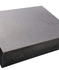 Granite surface plate, 12x9x3 inches, no ledge, angled top view