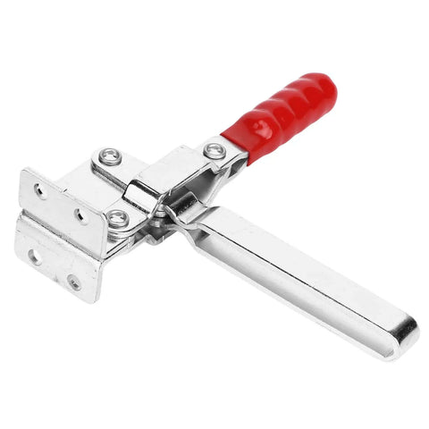 Stainless Steel Toggle Clamp With 180kg Clamping Power Adjustable Lever Opens 65 To 90 Degrees Plastic Handle Cover