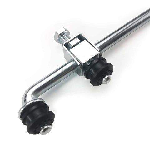 Transfer Case Shifter Linkage And Grommet Bushing Kit For Dodge Ram 1500 2500 3500 4x4 2002 2003 2004 2005 Replacement Parts 52105555AA 68078974AA 100 Percent Tested chrome linkage rod with black grommets