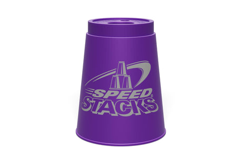 Official Sport Stacking Set Purple 12 Cups With Holding Stem Low Friction Design Top Grade Materials WSSA Approved