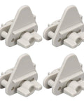 Rock Solid Left Pontoon Gate Latch Fits 1 To 1.25 Inch Square Boat Frames Heavy Duty Secure Fastener in four pack