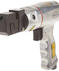 Front view of Pistol Grip Punch And Flange Tool with 5.5mm punch rotating head and precision control for single punch or flange crimp.