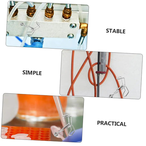 15 Pack Water Hose Clips Shut Off Flow Control Crimp Spring Clamps For Tubing showcased in different setups