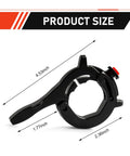 Universal Motorcycle Cruise Control Throttle Lock Waterproof Handlebar Bracket size details 4.53x2.36x1.77 inches black