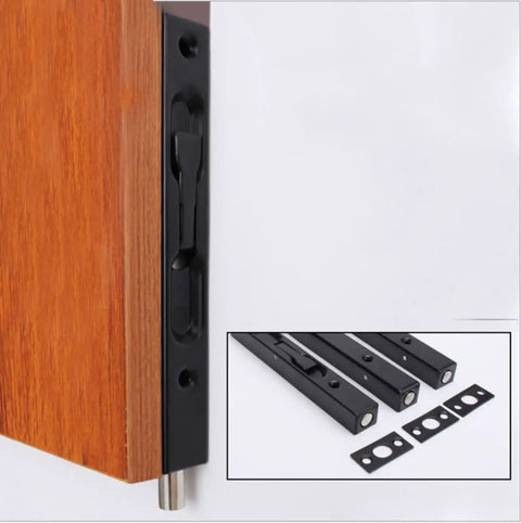 Solid As A Rock 8 Inch Concealed Door Bolt Stainless Steel Lock With Brushed Finish Reversible Flush Mount For Interior Doors Keep Your Space Locked Down Tight Today