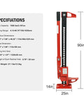 Heavy Duty Workhorse 3 Ton Off Road Ratcheting Farm Jack With 6600 Lb Capacity 33 Inch Floor Bumper Lift Jack for Tractor