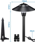 Low Voltage LED Path Lights 3W Cast Aluminum Outdoor Landscape Lighting For Yard And Garden Waterproof 12 To 24V Walkway Lights