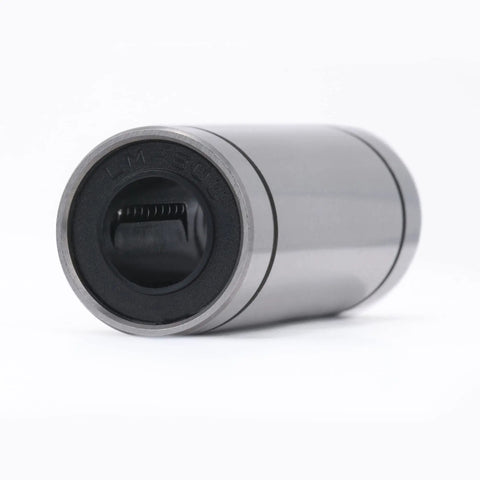 Two Pc Sealed Lengthened Linear Ball Bearing Slides Fit M4 Rod Shafts 8X15X45Mm LM8LUU SCS4LUU showing a chrome steel guide block.