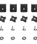 4 Pack T Track Stop Block Set For Woodworking With Inline And Lateral Stops For 3/4 Inch Double Cut Profile T Track Tables