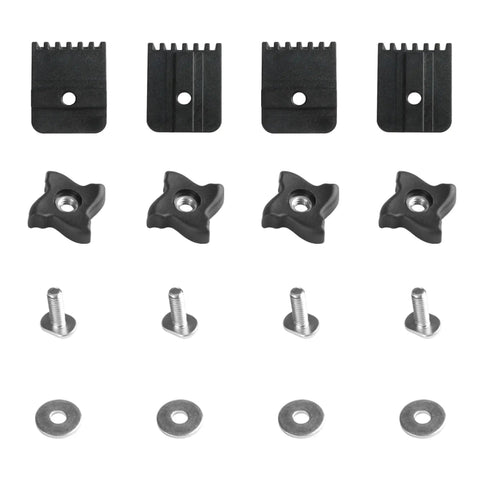 4 Pack T Track Stop Block Set For Woodworking With Inline And Lateral Stops For 3/4 Inch Double Cut Profile T Track Tables