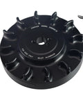 Heavy Duty 6061 T6 Billet Aluminum Flywheel For Predator 212cc Hemi Engines, black finish with 32 degree timing and air blades.
