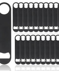 Flat Stainless Steel Bottle Opener 7 Inch Bulk Pack Of 20 Black Barware For Kitchen Bar Or Restaurant Heavy Duty Easy Grip Opens Beer And Soda Bottles In Seconds