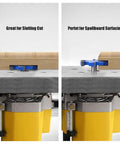 CNC Spoilboard Surfacing Router Bits Set For Woodworkers And Pros, showing use for wood planing and dado rabbet slots on CNC machine