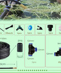 Automatic Watering System For Potted Plants With 360 Degree Copper Sprinklers And Quick Connect Tubing Includes 100 Ft Distribution Pipe 25 Nozzles