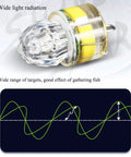 LED Underwater Fishing Lights 10 Pack Deep Drop Lights Waterproof Diamond Tubular Colorful Lure Lights Attractants For Tuna