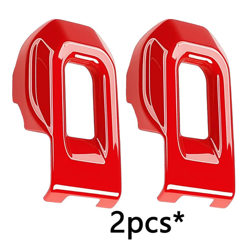 Red ABS Hood Latch Covers 2pc for Jeep Wrangler JL JLU Gladiator JT Stylish Engine Trim Guards Level Up Your Rig with Durable Protection and a Fresh Custom Look That Brings the Swagger!
