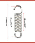 4 Pack Universal Stainless Steel Motorcycle Exhaust Pipe Springs 43mm 1.69 Inch Durable Clamp Springs For Most Bikes And ATVs