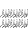 20-piece 180 Degree Foldable Screw On Hinge with Flap Design, Heavy Duty Iron for Wooden Boxes, Cabinets, Doors and Furniture Hardware