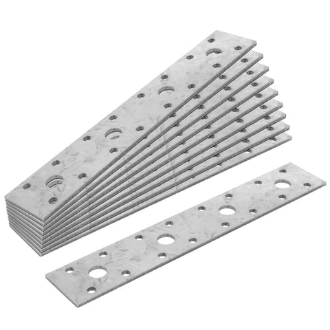 Make Your DIY Jobs Look Sick With These Ridiculously Strong Hot Dip Galvanized Mending Plates And Heavy Duty Flat Repair Tie Plates For Solid Wood Assembly, stack of galvanized steel plates