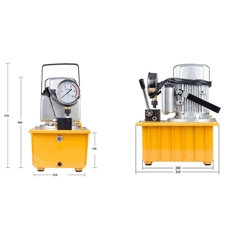 Heavy Duty 10000 Psi Electric Hydraulic Pump Power Pack 750 Watt Motor 7 Liter Tank Single Acting Solenoid Valve Smooth As Butter Operation For Metal Presses Industrial Jacks And Bending Machines