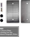 Titanium Seed Plates For Beefed Up Security In Crypto Seed Phrase Storage For Bitcoin And Ethereum Premium Cold Storage Metal