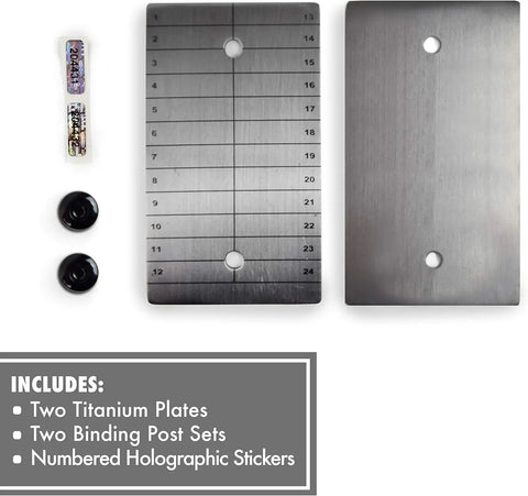 Titanium Seed Plates For Beefed Up Security In Crypto Seed Phrase Storage For Bitcoin And Ethereum Premium Cold Storage Metal