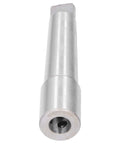 Front view of steel Morse taper arbor sleeve MT4, drill adapter with hollow end bore