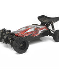RC car with On Road And Off Road 1.9 Inch Tire Set, 12mm hub rim wheels for TT01 TT02 XV01, showcasing stable handling performance.