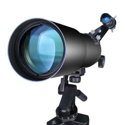 80mm Aperture Refractor Telescope For Adults And Beginners Portable Travel Scope With Backpack Compact Dope Stargazing Kit For Kids Crisp Light Gathering For Night Sky Views on tripod