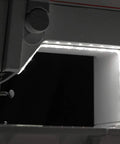 Slick 12 Inch Cut To Fit Led Light Strip With 18 Darn Bright Cool White Bulbs And Smart Touch Dimmer illuminating a sewing machine area.