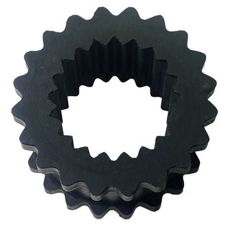 EPDM Rubber Sleeve Coupling Insert for S-Flex Series, Solid One-Piece Design, 6 Inch Outside Diameter, 3 Inch Elastomer Length, 2340 In-Lb Rated Torque, Heavy-Duty Fit for Motors Pumps Compressors Blowers Mixers Conveyors, -30 to 275 F, black rubber coupling insert
