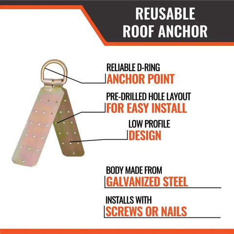 No Sweat 50 Foot Vertical Lifeline Rig With Ansi Certified Fall Arrest Harness And Industrial Grade Roof Anchor For Hardcore Crews Wanting Solid Daily Protection
