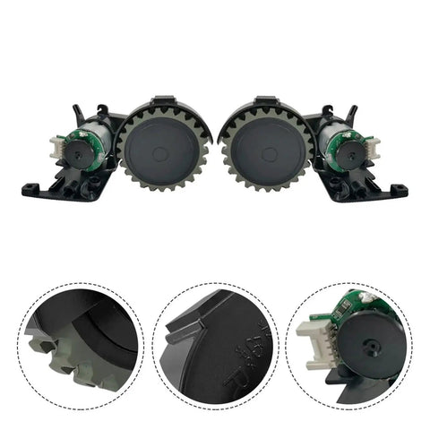Robot Vacuum Cleaner Wheel Motor Replacement Part For M210 M213 Right Wheel, durable elastic rubber and thickened wheel material