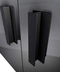 Self Adhesive Edge Finger Pull Door Handle 2 Pack Peel And Stick No Drill Installation on glass cabinet