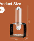 Triple Head Countertop Cereal Dispenser Delivering Hella Spacious 12 Liter Storage For Nuts Candy And Grains with a 4L capacity.