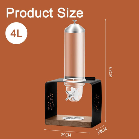 Triple Compartment Cereal Dispenser Countertop Organizer For Grains Nuts Candy And Coffee Beans Solid Wood Base Steel Lid Pc Bucket 12 Liter Capacity Kitchen Pantry Game Changer Dimensions 63cm x 29cm x 18cm