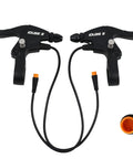 E Bike Brake Lever With Locking Button For Electric Bicycle And E Scooter Waterproof Wire 3 Pin Pair Ergonomic Design