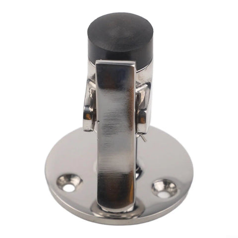 Heavy Duty 316 Stainless Steel Door Stopper Catch With Bumper For RV And Boat To Hold Camper Door Securely Fight Rust And Cut Slams, top view