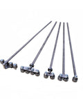Heavy Duty Circular Saw Guide Rail Track Featuring Quick Lock Alloy Fence And Ridiculously Smooth Bearings For Dead On Precision Lumber Cutting Every Single Day, showing assembled rails with smooth bearings.