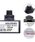 Dusk to Dawn Photocell Sensor Switch for Outdoor Lighting, 120V AC Auto Light Control, UL Listed, with wiring close-up