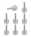 8 Pcs M2 By 8mm Vernier Caliper Screws Pro Grade Stainless Steel Flat Head Knurled Thumb Screws displayed on white background