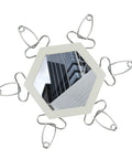 Must-Have Miter Spring Clamp Pliers With Stainless Corner Clips For Picture Frames And Woodworking. Ergonomic Grip Holds Joints Tight While Glue Sets. High Strength Tempered Steel Makes It A Total Game Changer For DIY Pros. stainless steel corner clips around hex frame