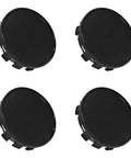 Universal 54 Mm Wheel Center Caps Snap In Rim Hub Covers Anti Scratch Dustproof Black Hubcaps for Cars Suvs and Trucks in pack of 4.