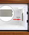 Microwave with Five Pack Waveguide Covers For Microwave Ovens Mica Sheet Replacement Part Universal Microwave Repair Shield Helps Protect Magnetron