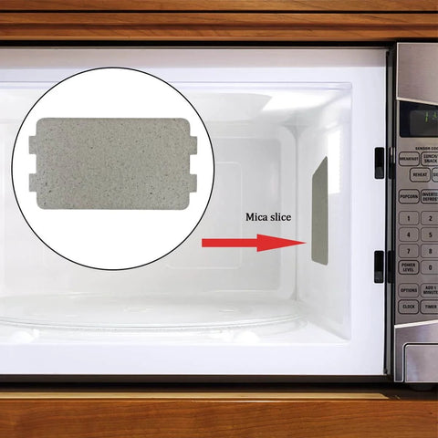 Microwave with Five Pack Waveguide Covers For Microwave Ovens Mica Sheet Replacement Part Universal Microwave Repair Shield Helps Protect Magnetron
