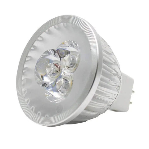MR16 3W LED Bulbs 12V GU5.3 Warm White Spotlight For Landscape Recessed And Track Lighting Pack Of 10 shown in close-up view